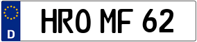 Trailer License Plate